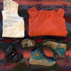 Sheer Embroidered Layering Henley Tank Top